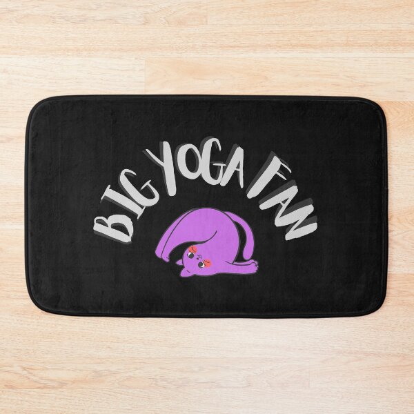 Item preview,  Big Yoga Fan Purple Cat Design Sport Fitness Exercise  designed and sold by LGbubble.