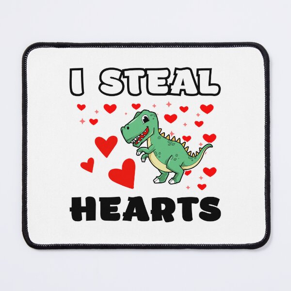 Item preview, Boys Valentines Day Kids Dinosaur T rex Lover I Steal Hearts designed and sold by KryptonianBoy.