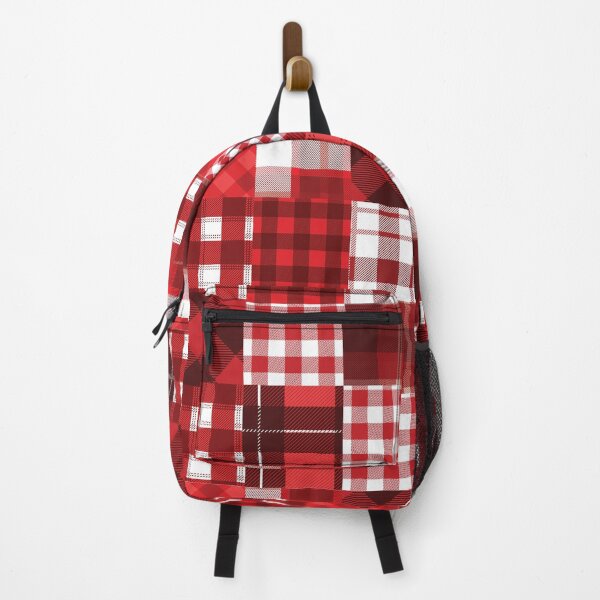 Item preview, Mixed Red And White Clark Tartan - Buffalo Plaid Pattern designed and sold by NawalMagdy.