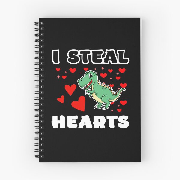 Item preview, Boys Valentines Day Kids Dinosaur T rex Lover I Steal Hearts designed and sold by KryptonianBoy.