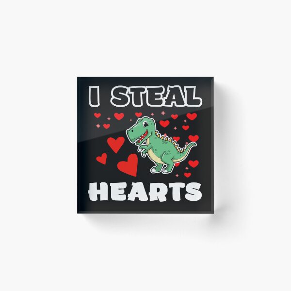 Item preview, Boys Valentines Day Kids Dinosaur T rex Lover I Steal Hearts designed and sold by KryptonianBoy.