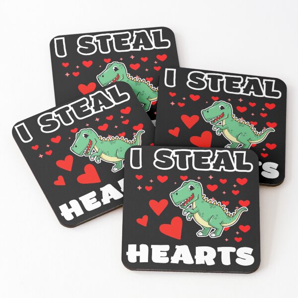 Item preview, Boys Valentines Day Kids Dinosaur T rex Lover I Steal Hearts designed and sold by KryptonianBoy.