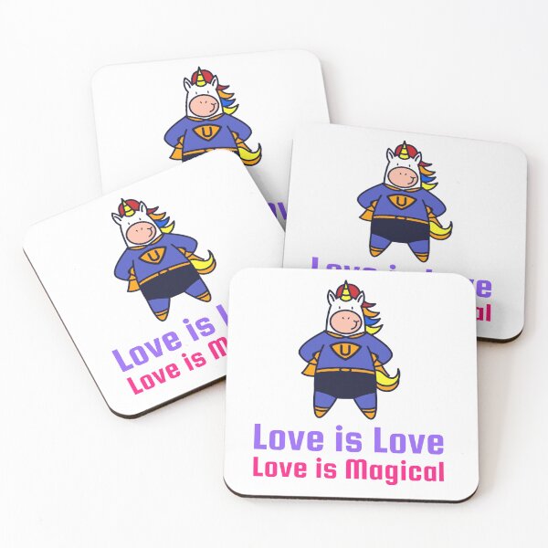 Item preview, Love Is Love With Love Is Magical Unicorn  designed and sold by PinkySkull.
