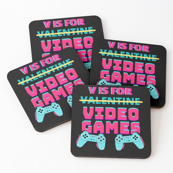 Item preview, V Is For Video Games Funny Valentines Day Gamer Boy Men Gift  designed and sold by KryptonianBoy.