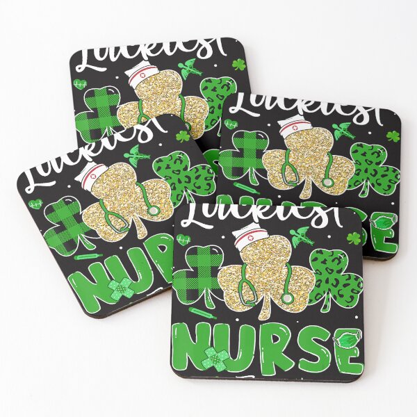 Item preview, Luckiest Nurse Ever Nursing St Patricks Day Shamrock Leopard designed and sold by JasonButki.