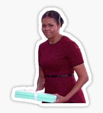Michelle and the gift Sticker