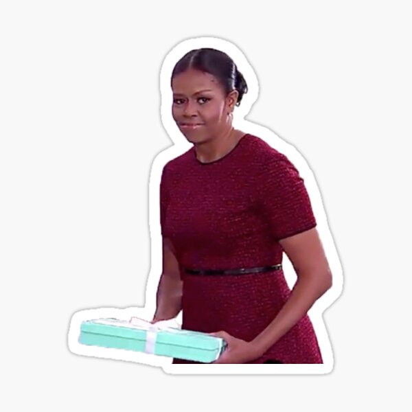 Michelle and the gift Sticker