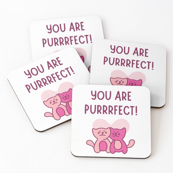 Item preview, You Are Purrrfect! Valentine's Pun designed and sold by Pun Intended.