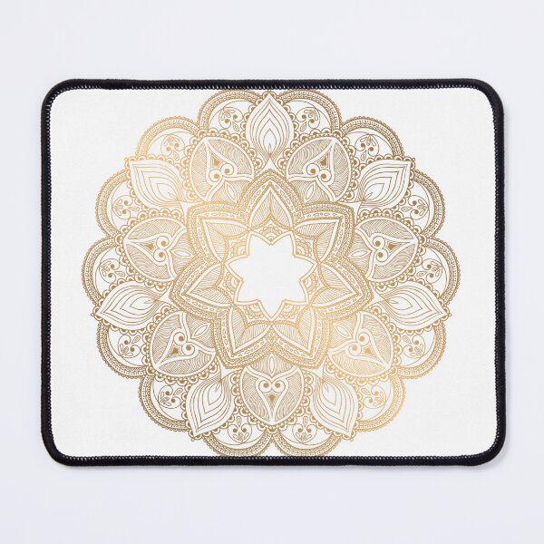 Item preview, Shiny Gold Mandala Illustration With White Shimmer designed and sold by Vic Torys ☆.