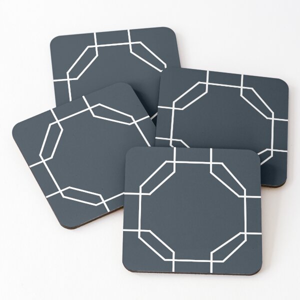 Artikelvorschau, Fliese Hexagons-Navy entworfen und verkauft von PaintInTheNight.