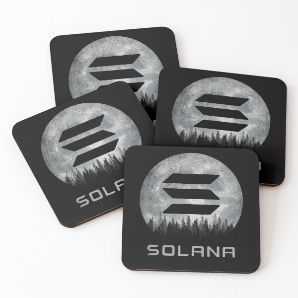 Item preview, Vintage Solana SOL Coin To The Moon Trading Crypto Token Blockchain Wallet designed and sold by EarlineCormier.
