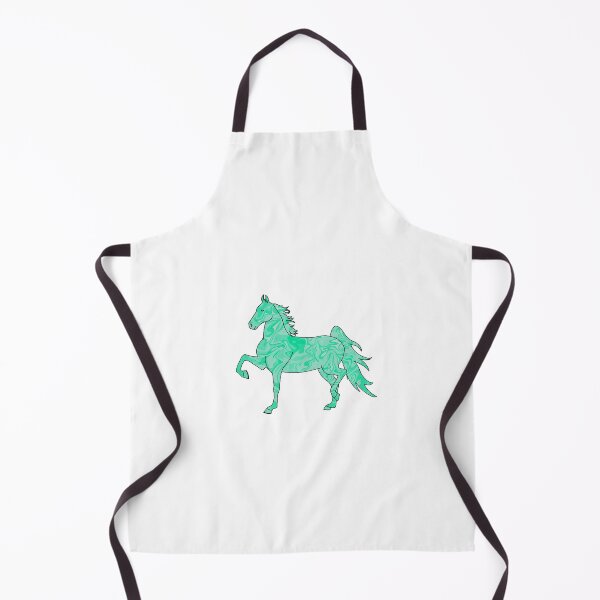 Item preview, Swirly Saddlebred Trotting Horse Mint designed and sold by theaadesigns.
