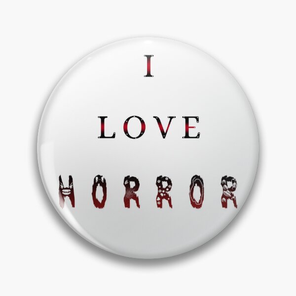 Item preview, I love Horror calligraphy text designed and sold by Deci-chanART.