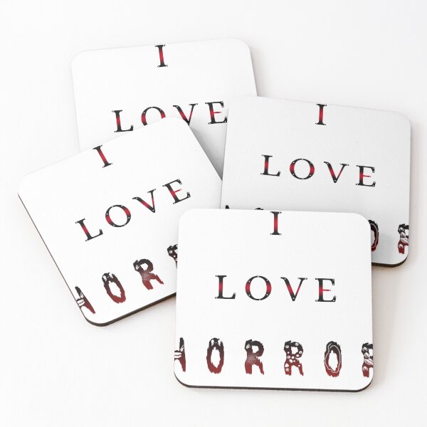 Item preview, I love Horror calligraphy text designed and sold by Deci-chanART.