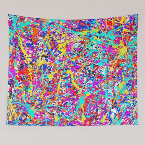 Item preview, Splatter Me Abstract Painting designed and sold by naynayart.