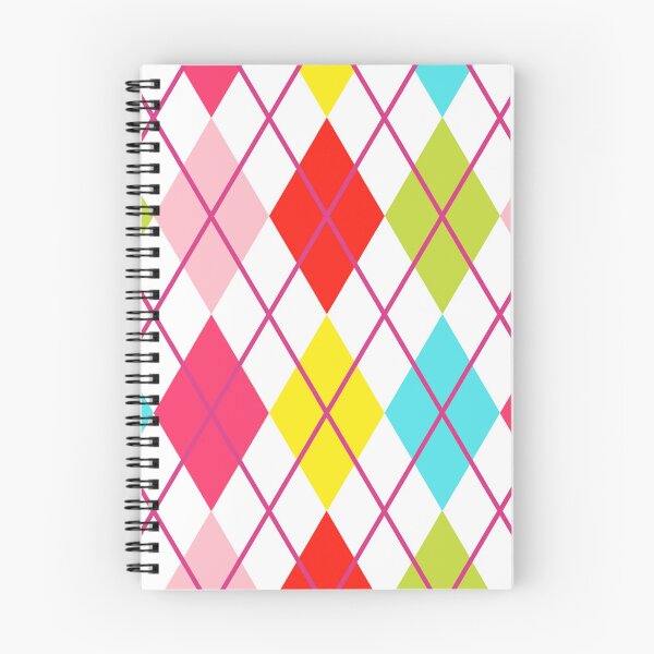 Item preview, Argyle Retro Vintage Print Red Teal Lime Yellow Pink Punk Girly designed and sold by Shayna Westfall.