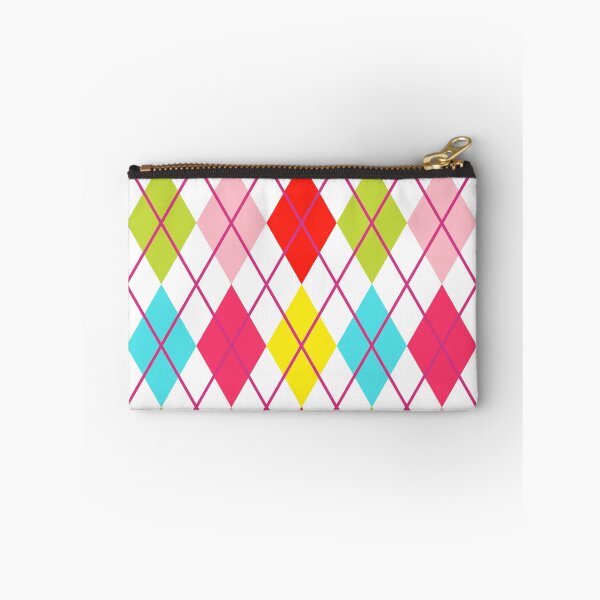 Item preview, Argyle Retro Vintage Print Red Teal Lime Yellow Pink Punk Girly designed and sold by Shayna Westfall.