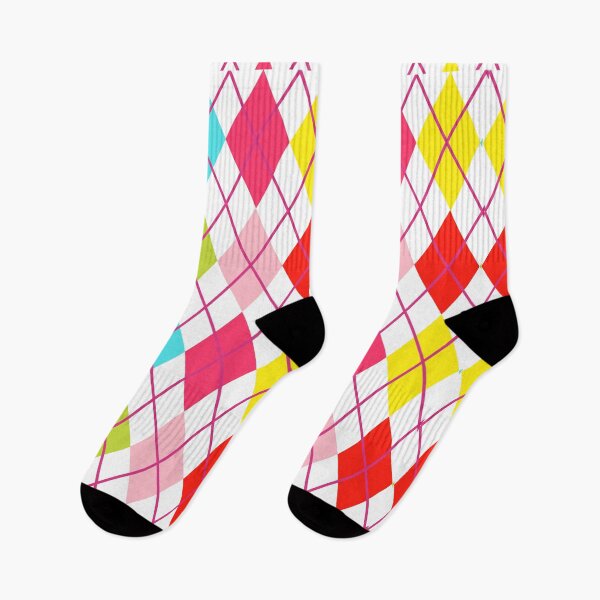 Item preview, Argyle Retro Vintage Print Red Teal Lime Yellow Pink Punk Girly designed and sold by Shayna Westfall.