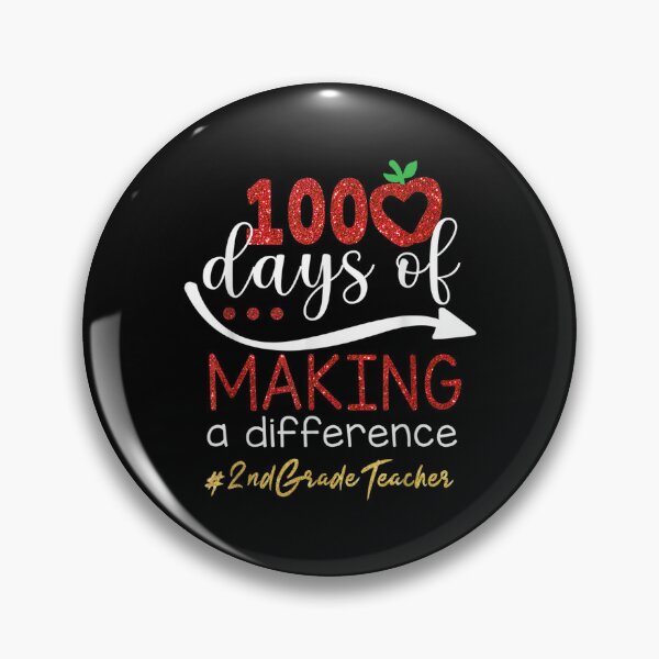 Item preview, 100 Days Of Making A Difference 2nd Grade Teacher  designed and sold by mchargue12.