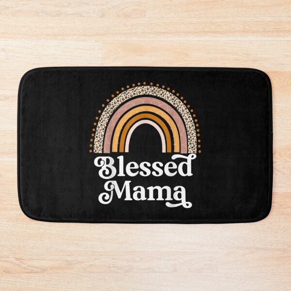 Item preview, Matching Blessed Mama Funny Messy Bun Graphic  designed and sold by mchargue12.