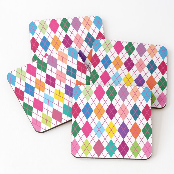 Item preview, Argyle Retro Vintage Print Red Blue Green Pink Punk Girly designed and sold by Shayna Westfall.