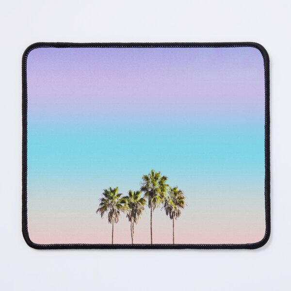 Item preview, Rainbow Sky with Palm Trees Sunrise Sunset designed and sold by MarzStudio.