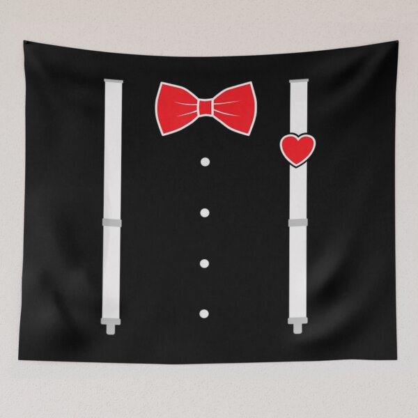 Item preview, Red Hearts Bow Tie Suspenders Valentines Day Costume  designed and sold by mchargue12.