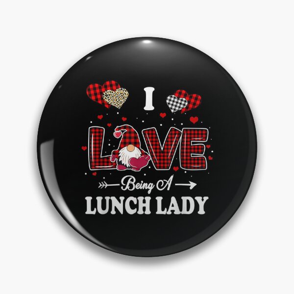 Artikelvorschau, I Love Being A Lunch Lady Teacher Valentines Day Gnome  entworfen und verkauft von mchargue12.
