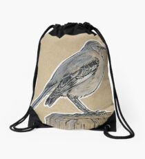 State Bird Series: Florida - Northern Mockingbird Drawstring Bag