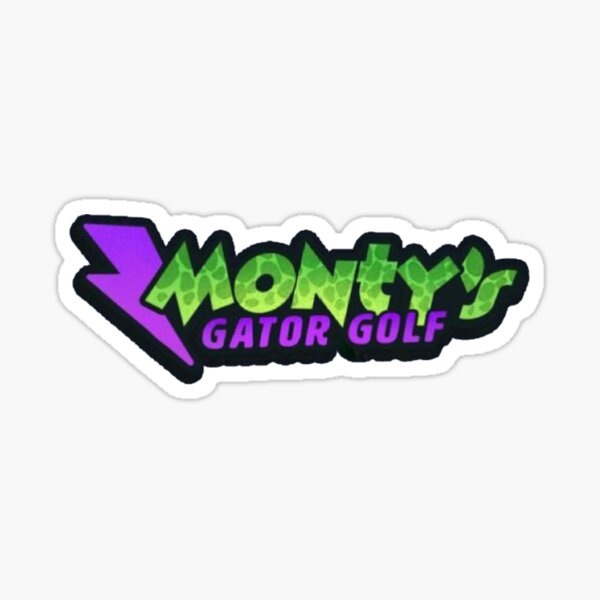 Monty's Gator Golf Sticker