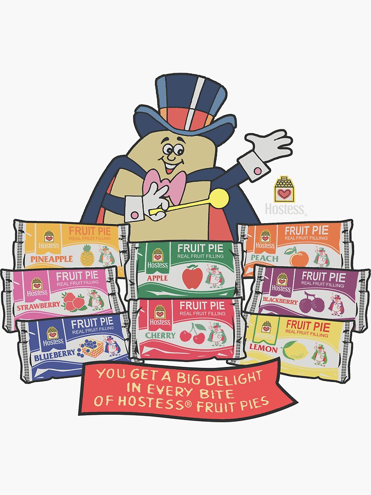 "Hostess Fruit Pies" Sticker for Sale by AGame Redbubble
