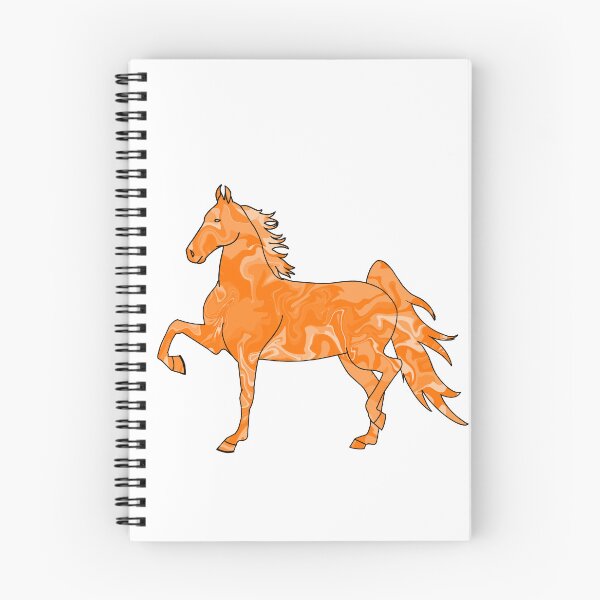Item preview, Swirly Saddlebred Trotting Horse Orange designed and sold by theaadesigns.