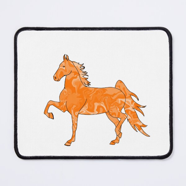 Item preview, Swirly Saddlebred Trotting Horse Orange designed and sold by theaadesigns.