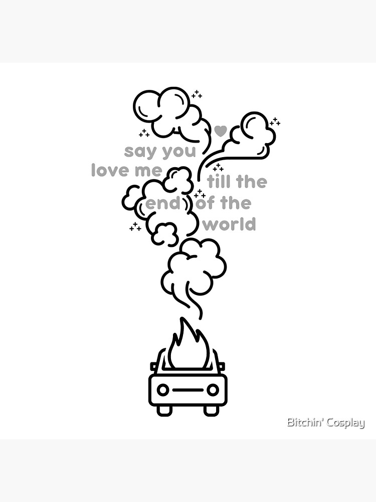 0x1 Lovesong Lyrics Txt Sticker By Gageef Redbubble