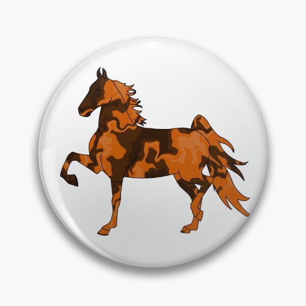 Item preview, Swirly Saddlebred Trotting Horse Orange and Brown designed and sold by theaadesigns.