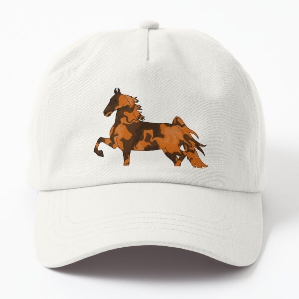 Aperçu de l'œuvre Swirly Saddlebred Trotteur Orange et Marron créée et vendue par theaadesigns.