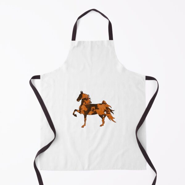 Item preview, Swirly Saddlebred Trotting Horse Orange and Brown designed and sold by theaadesigns.