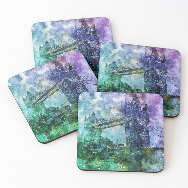 Item preview, Tower Bridge, London, England Grunge Artwork designed and sold by High Functioning Fangirl.