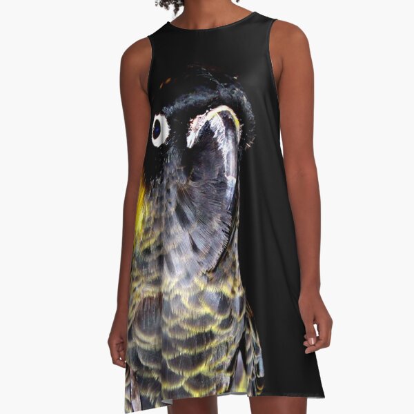 Black Cockatoo A-Line Dress
