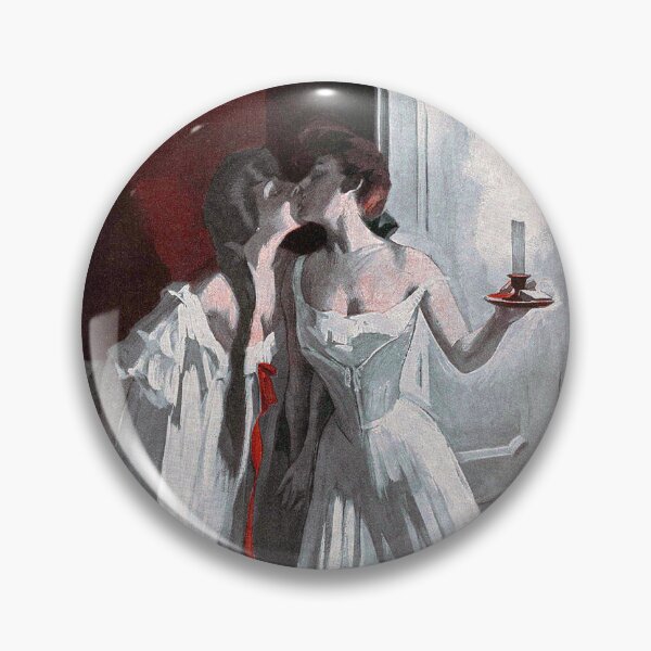 Item preview, Lesbian Lovers Kiss Goodnight | The Night Before the Wedding | Lesbian Vintage Art designed and sold by ashleykc9.
