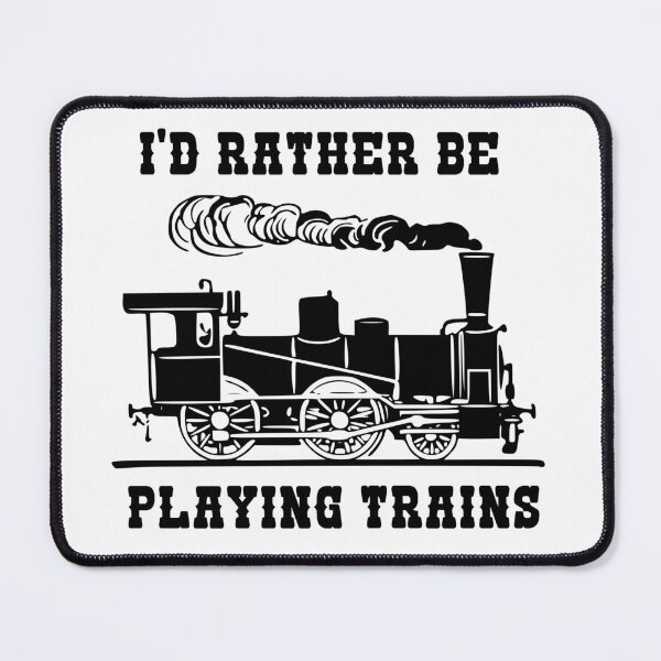 Item preview, Rather Be Playing Trains Model Steam Engine Locomotive designed and sold by TheTrainRoom.