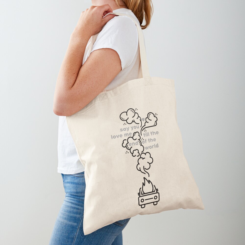 0x1 Lovesong Lyrics Txt Tote Bag By Gageef Redbubble