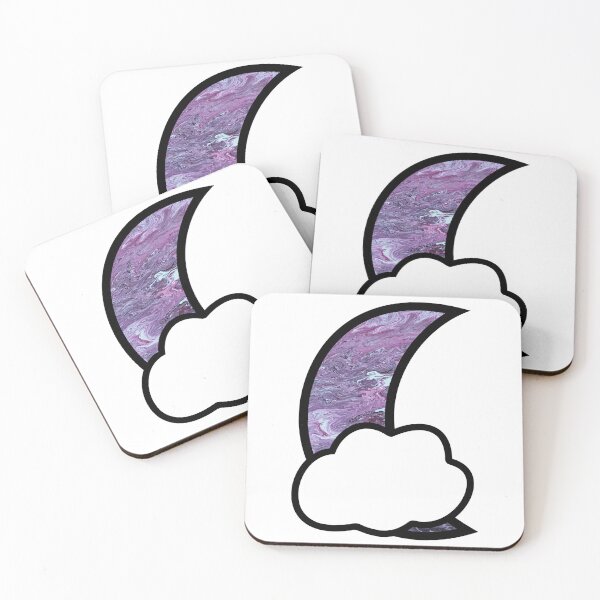 Item preview, Purple Moon, Marbled designed and sold by BuzzySpaceBee.