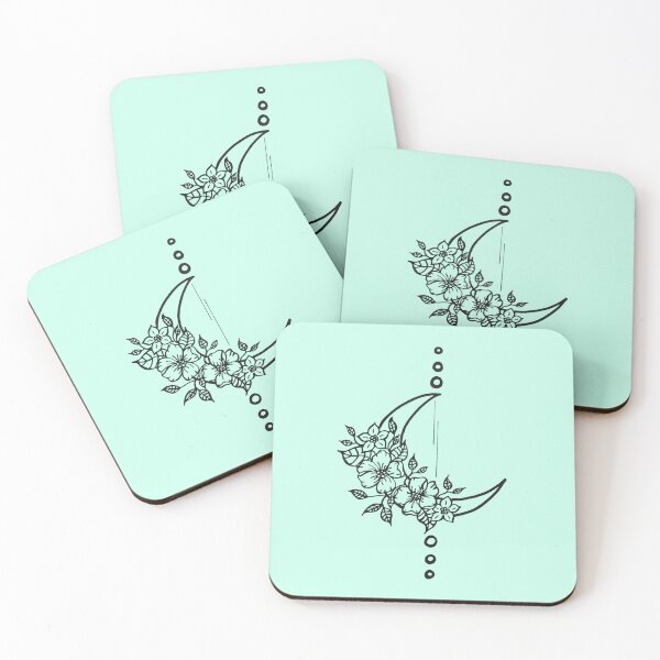 Item preview, Moonflowers Black designed and sold by ScribblinDiamonds.