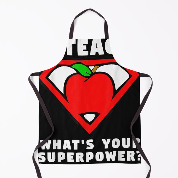 Item preview, I Teach What's Your Superpower Superhero Teacher Apple designed and sold by newellfa.