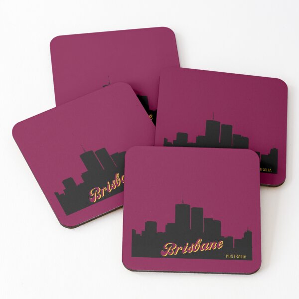 Item preview, Brisbane Australia skyline outline designed and sold by 1DaisyChainLane.