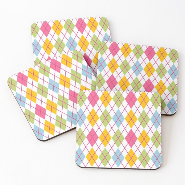 Item preview, Argyle Retro Vintage Print Blue Green Pink Punk Girly designed and sold by Shayna Westfall.