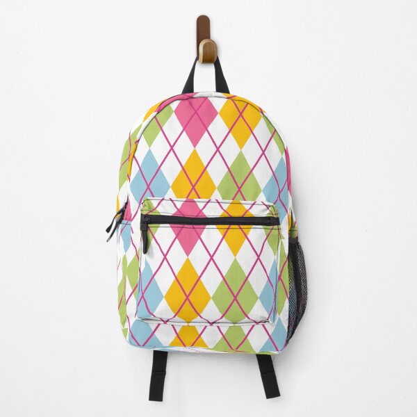 Item preview, Argyle Retro Vintage Print Blue Green Pink Punk Girly designed and sold by Shayna Westfall.