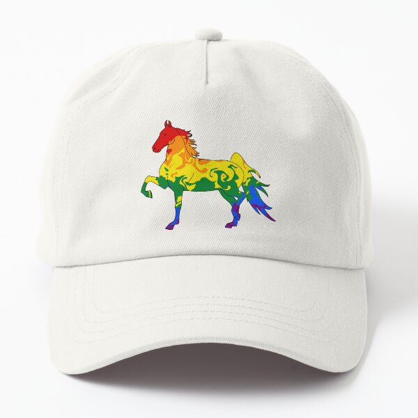 Aperçu de l'œuvre Swirly Saddlebreds Trotteur Arc-en-ciel créée et vendue par theaadesigns.