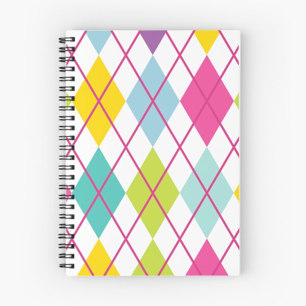 Item preview, Argyle Retro Vintage Print Purple Aqua Lime Gold Magenta Funky designed and sold by Shayna Westfall.